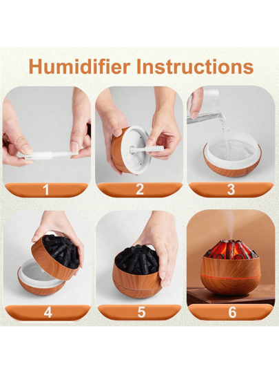 جهاز انتشار العطر الأوتوماتيكي فائق الصمت مع إيقاف تلقائي، مرطب بالفحم للمنزل والمكتب أو الصالة الرياضية