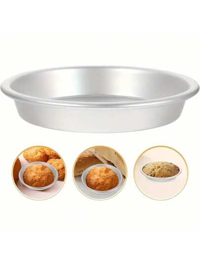 قالب كيك/ برجر/ كريمة/ حلوى مكون من 2/5/10 قطع من سبيكة الألومنيوم، مثالي لخبز الكيك والحلويات الصغيرة والقادر على إعادة الاستخدام