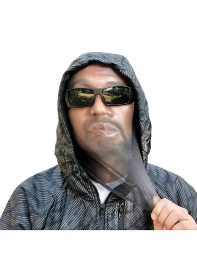 1 قطعة غطاء رأس كامل لوجه إنساني ثلاثي الأبعاد للعيد الميلاد، الاحتفالات المخملية، العروض، المزاح،وقاية من الغبار، مناسب للجميع، عيد الفصح، أعياد المناسبات، أبريل أول أبريل، العروض المسرحية، الدعابة، ، هدية رأس السنة