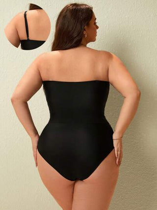 Swim Chiccia 2 قطعة، بنطلون سبا سائب للسيدات بحجم كبير، ملابس سباحة ذات قطعتين، إطلالة عصرية للعطلات الخفيفة