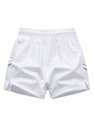 شورتات كاجوال بيضاء مناسبة للجنسين للركض في الهواء الطلق ،العطلات الشاطئية ، الرياضة. سراويل صيفية خفيفة الوزن فضفاضة بطول 3/5 للأزواج