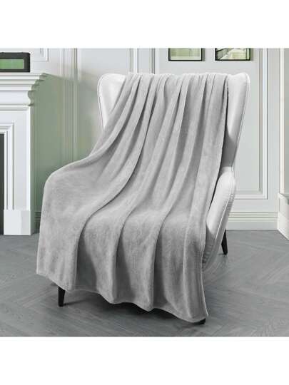 بطانية ناعمة دافئة - تشطيب أنيق ثنائي اللون ، مثالية لديكور المنزل أو السرير، سهلة العناية ، هدية مثالية ، بطانية فلانيل دافئة للسرير والأريكة والأريكة والسفر والمخيم - بطانية فلانيل ناعمة ، بطانية دافئة فائقة الناعمة