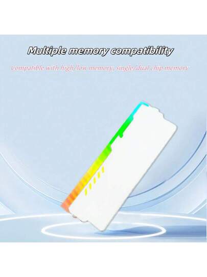 سترة تبريد، مبرد للبطاقة الرسومية. مصنوعة من سبيكة الألومنيوم. يتغير لون الضوء ARGB، والتي يمكن أن تفيد في تبديد الحرارة بشكل كامل عن البطاقة الرسومية وتكون مناسبة للكمبيوتر عند تشغيل ألعاب كبيرة وفعالة. 1 قطعة