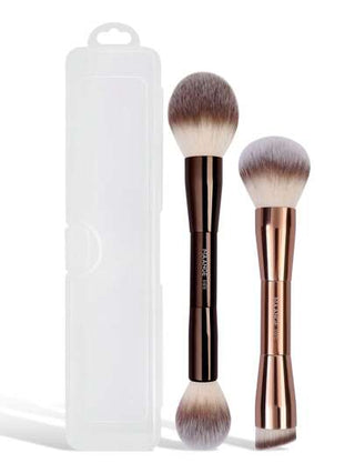 MAANGE مجموعة فرشاة تجميل محمولة الرؤوس ناعمة، فرشاة بودرة، فرشاة أحمر الخدود، فرشاة concealer، فرشاة تحديد الوجه، فرشاة تحديد الأنف، فرشاة التفاصيل، فرشاة أساس متعددة الوظائف وقوية للاستخدام اليومي على الوجه لخلط السوائل والكريمات والمساحيق الناعمة...
