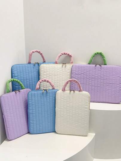 أحذية أوكسفورد حريمي حقيبة يد نسائية بطراز حديث ، حقيبة كمبيوتر 15.6 بوصة ، حقيبة أعمال بلون أحادي مع تطريز ، تناسب أجهزة الكمبيوتر المحمول 15.6/14 بوصة (حجم كبير) ، وأجهزة الكمبيوتر اللوحية 11 بوصة (حجم صغير)