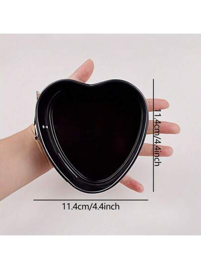 قالب فرن بقاع قابل للفصل على شكل قلب (4.13 بوصة)، قالب فرن غير لاصق ربيعي لتحضير الكيك الجبني والبيض المقلي والهلام والطبقات الكعكة المناسبة لحفلات الزفاف، قاعدة قابلة للإزالة وغير منفذ، مجموعة أدوات خبز، أدوات مطبخ