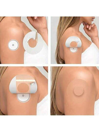 30 قطعة/ 20 قطعة/ 10 قطع / 8 قطع / 6 قطع / 4 قطع / 2 قطعة ملصقات رياضية لاصقة ذاتيًا، مسامية ومضادة للماء، مناسبة للتسلق والجري ومقياس السكر بالدم وأجهزة التتبع الإلكترونية ، باللون الأسود