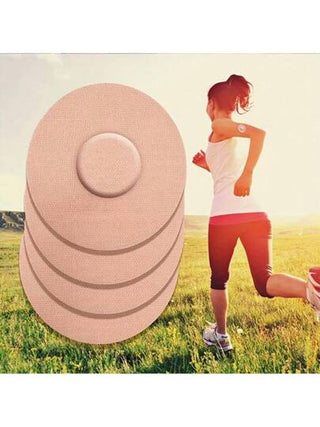 30 قطعة/ 20 قطعة/ 10 قطع / 8 قطع / 6 قطع / 4 قطع / 2 قطعة ملصقات رياضية لاصقة ذاتيًا، مسامية ومضادة للماء، مناسبة للتسلق والجري ومقياس السكر بالدم وأجهزة التتبع الإلكترونية ، باللون الأسود