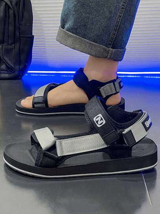 صنادل رياضية للأزواج، خفيفة، للاستخدام اليومي بالخارج، بحزام مشبك متقاطع