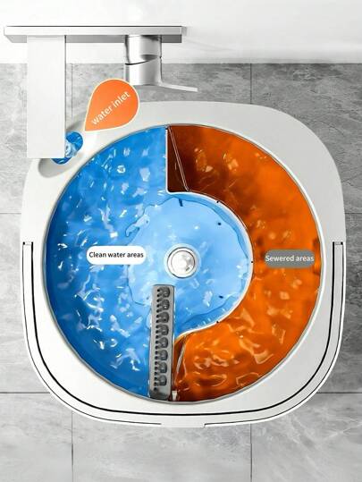 مجموعة أدوات تنظيف الأرضيات - مرتبة مصفاة المياه متعددة الألياف الدقيقة والدلو - نظام مرتبة دوارة تغسل وتجفف بذاتها لجميع أنواع الأرضيات الخشبية والرخام والبلاط والفينيل والأرضيات اللاميناتية