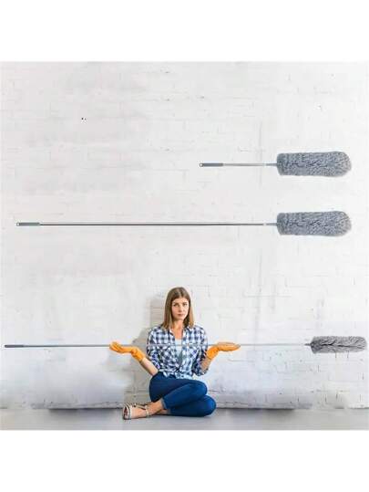 منظف السقف بمقبض قابل للتمديد، فرشاة منظف قابلة للسحب، منظف قابل لإعادة الاستخدام والغسيل لمروحة السقف، الأثاث، السيارات، مستلزمات التنظيف، أدوات التنظيف، هدية عيد الميلاد