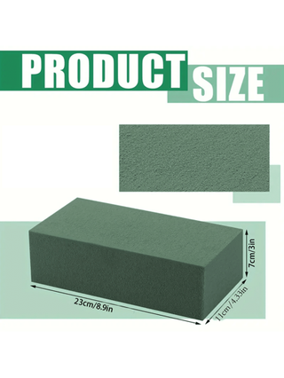 1/2 عبوة كتل رغوة زهرية نصف كرويةجافة خضراء - قابلة لإعادة الاستخدام وسهلة القطع لأعمال الحرف اليدوية والزفاف والحفلات والديكور المنزلي - رغوة زهرية موسمية لحشو النباتات الاصطناعية