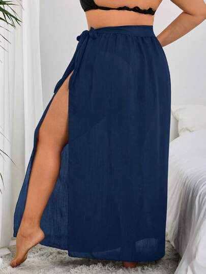 Swim Vcay مجموعة قميص السباحة والساري للسيدات البدينات الكاجوال للإجازات من بونت الأقواس