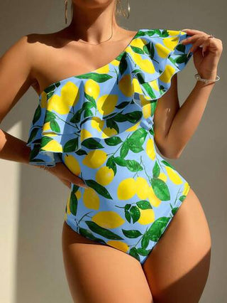 مايوه حريمي قطعة واحدة Swim Vcay بدلة سباحة ذات قطعة واحدة مطبوعة بألوان زاهية، حقوق الشراء محفوظة