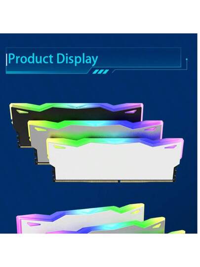 قميص تبريد، قميص تبريد وحدة الذاكرة. مصنوع من سبيكة الألومنيوم. ARGB، وبالتالي ينشر الحرارة الصادرة عن بطاقة الرسومات بالكامل، مناسب للكمبيوتر للألعاب الفعالة والكبيرة. 1 قطعة