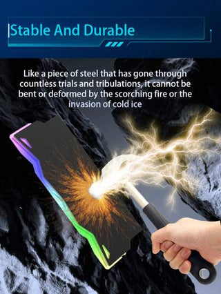 سترة تبديد الحرارة، سترة تبديد حرارة وحدة الذاكرة. من مادة سبيكة الألمنيوم. ARGB، وبالتالي تبديد الحرارة بالكامل من بطاقة الرسومات، مناسبة للكمبيوتر الذي يشغل الألعاب الفعالة والكبيرة. 1 قطعة