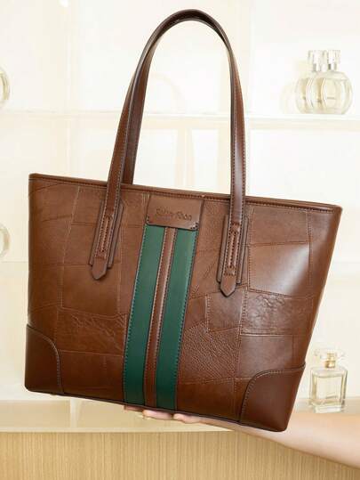 حقيبة شاملة ذات سعة كبيرة ، حقيبة يد عصرية متعددة الاستخدامات للنساء ، حقيبة كروس من الجلد المنقوش في عام 2025 الجديد ، حقيبة كاجوال أنثوية للسيدات موديل عتيق