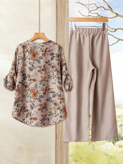 Rusticease إطلالة امرأة قطعتين للارتداء اليومي