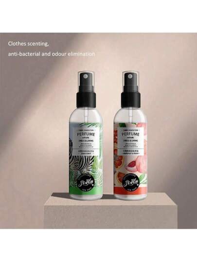 1 قطعة رذاذ عطر طبيعي للملابس، مناسب لإزالة الروائح والتعطير للملابس، 3 أنواع من العطور، 100مل، محمول