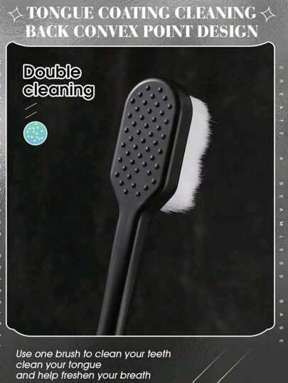1/5 فرشاة أسنان ناعمة ذات فراء أسود، فرشاة أسنان لحاملي تقويم الأسنان، فرشاة أسنان محمولة لتنظيف كامل الأسنان