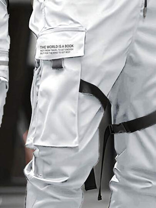 بنطلون كاجوال رجالي مريح مع تصميم جيوب