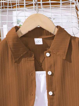 تيشيرتات بناتي طقم بنطلون ولباس علوي كم طويل مع طوق للبنات (مقاسات كبيرة) ، طراز جديد للخريف ، قطعتان