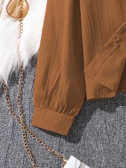 تيشيرتات بناتي طقم بنطلون ولباس علوي كم طويل مع طوق للبنات (مقاسات كبيرة) ، طراز جديد للخريف ، قطعتان