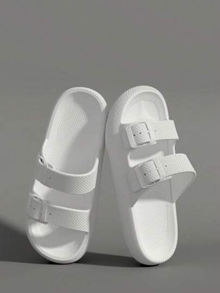 صندل سميك الأسفل للجنسين، يمكن ارتداؤه خارجيًا، بسيط ومريح لاستخدام المنزل الداخلي، مناسب لغرفة النوم والصالة والاستخدام الخارجي والرياضة والشاطئ والشارع