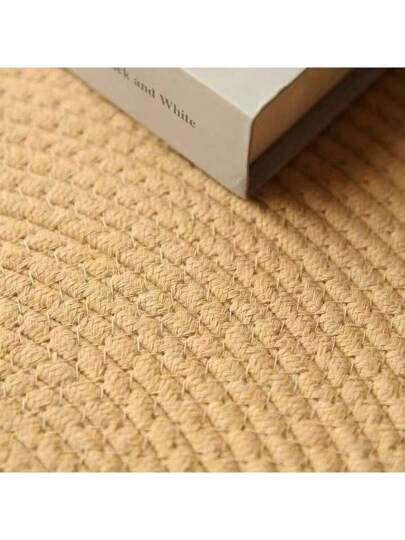 سجادة بوهيمية ذات شراريب - سجادة ناعمة مضادة للانزلاق بشرابات للغرفة المعيشة وغرفة النوم، سجادة بوهو خفيفة الوزن (قطر 31.5 بوصة/17.72 بوصة/15.75 بوصة، بيج)