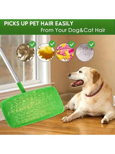 2 قطعة/4 قطع من أغطية المساحات القابلة لإعادة الاستخدام الفاخرة: قابلة للغسيل، متينة، قوية الامتصاص للرطب والجاف