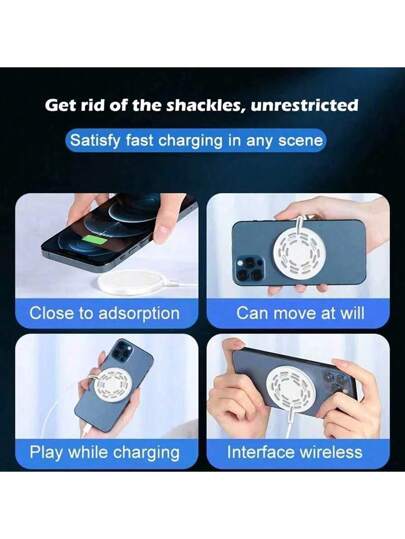 شاحن لاسلكي مغناطيسي سريع 15 واط، متوافق مع أيفون 15/14/13/12/برو ماكس/إكس آر/إكس إس ماكس، متوافق مع جالاكسي إس 23/إس 22/إس 21/إس 20، وميت 60 برو/50/40، متوافق مع ايربودز 2/3، شاحن لاسلكي سريع بشكل قرص، شاحن لاسلكي متوافق مع أيفون 16 15 14 13 12 برو ماكس