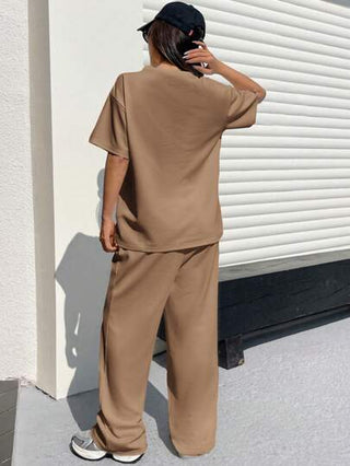 طقم حريمي قطعتين EZwear بدلة نسائية ذات قطعتين للارتداء اليومي