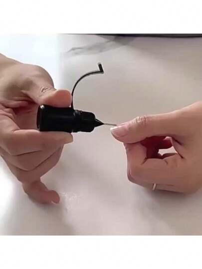 6 قطع زجاجات تطبيق بخرطوم دقيق، زجاجات قابلة لإعادة التعبئة، زجاجات ضغط بإبرة، حاويات شبه إبرة للصق 0.34 أونصة، ألوان عشوائية، تشمل 2 قمع صغير، مناسبة ل- DIY والحرف اليدوية والمختبر والرسم والحبر والفن التشكيلي - مواد بلاستيكية متينة