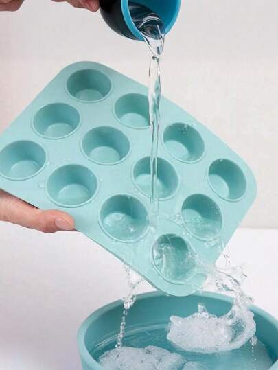 SHEIN مجموعة 6 قطع من إكسسوارات الخبز السيليكون، صينية خبيز سيليكون لا تلتصق، قالب كيك، صينية خبيز، صينية دونات، صينية مافن، طبق كيك