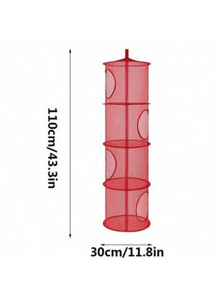 قطعة واحدة حقيبة قابلة للطي لتخزين الدمى الفراء ، منظم من 4 طبقات من الشبكة المعدنية لتوفير المساحة ، 110 سم * 30 سم ، مناسبة لتخزين الألعاب والقفازات والقبعات والجوارب
