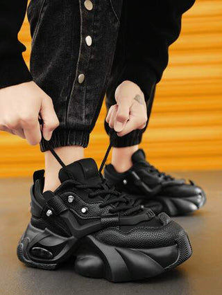 أحذية أوكسفورد حريمي أحذية رياضية كاجوال جديدة للرجل لعام 2025، مزودة بوسادة هوائية ومشبك معدني، بنعل سميك مضاد للصدمات، بطراز بانك روك مرتجع، موديل مناسب لجميع المواسم، أحذية كاجوال لحفلات بطراز أكسفورد'