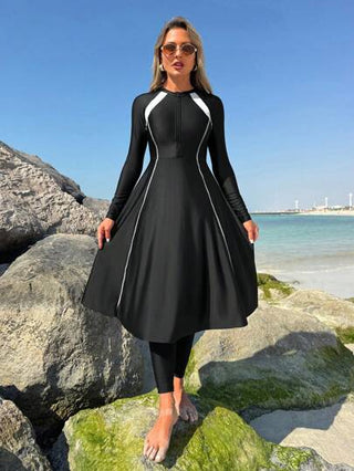 Swim Mulvari واقي شمسي للنساء طويل الأكمام ، موضة للصيف