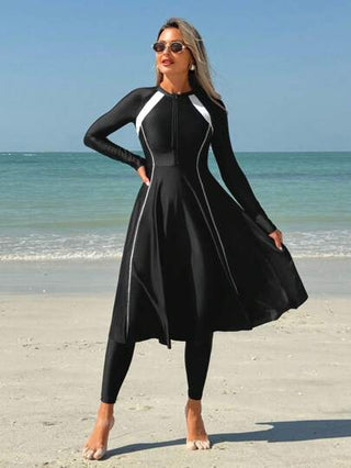 Swim Mulvari واقي شمسي للنساء طويل الأكمام ، موضة للصيف