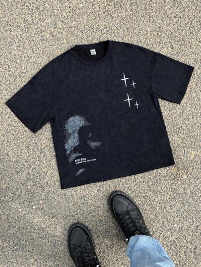 قميص كروز أكمام قصيرة مفضفض مغسول بألوان رخوة مناسب للأطفال/المراهقين الذكور لأسلوب الحياة اليومي، مناسب للمدرسة والحديقة والشاطئ والأعياد في الربيع والصيف والخريف والشتاء