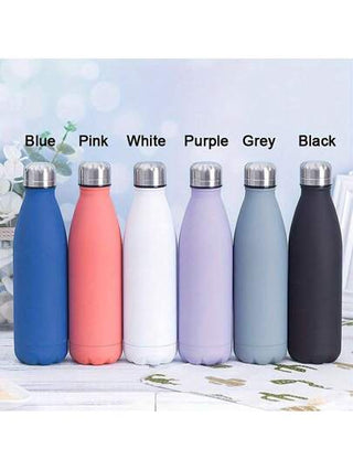 زجاجة مياه معدنية مخصصة، زجاجة مياه عازلة للحرارة مصنوعة من الفولاذ المقاوم للصدأ محفورة، زجاجة مياه رياضية، هدية للموظفين، اسم مخصص وشعار الشركة هدية تجارية، هدية عيد ميلاد للأصدقاء