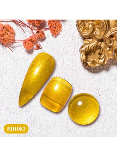 Mtssii 1 قطعة من طلاء الأظافر الهلامي ذو المظهر المعدني الذهبي سعة 10مل، ذو تأثير مرآة معدنية - طويل الأمد، سهل الاستخدام، طلاء أظافر جل نصف دائم "ينقشر بسهولة" بألوان ذهبي وأحمر وأزرق، مناسب لصالونات ومنازل الأظافر والنحت على الأظافر في الصيف