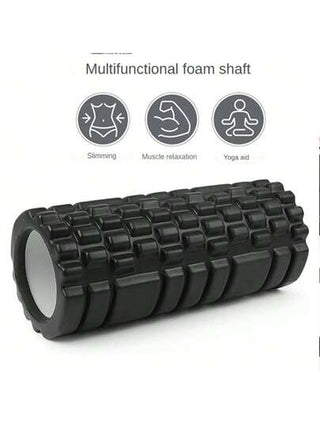 أسطوانة يوجا صغيرة متعددة الوظائف من رغوة EVA - متعددة الكثافات، تصميم مجوف، مناسبة للتدليك وممارسة اليوجا واللياقة البدنية لاسترخاء العضلات، متوفرة باللون الوردي والأزرق والأسود والبنفسجي