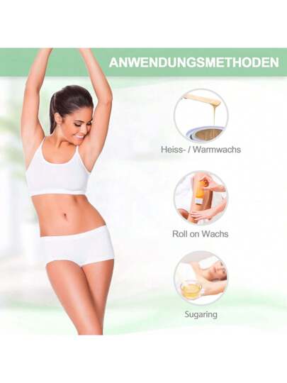 100 شريط شمع - أشرطة قماش غير منسوجة للشمع الدافئ وعجينة السكر - ازالة شعر آمنة على البشرة ومقاومة للتمزق لجميع مناطق الجسم كالساق والصدر والظهر والمناطق الحميمة والوجه