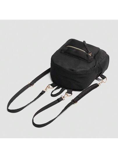 حقيبة ظهر صغيرة عصرية متعددة الاستخدامات، ذات إحساس راقي كاجوال بطراز رجعي لسيدات الموضة