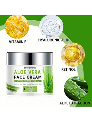 مرطب الوجه الهيدرولي بالصبار مضاد للتجاعيد وشيخوخة البشرة، معالج للبشرة والترطيب ومصغر للمسام ويعطي مظهر بشرة أكثر نضارة وشباًا