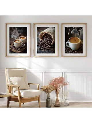 3 قطع/مجموعة من لوحات طباعة القماش ذات الجودة العالية للقهوة، لوحات الزخرفة الفنية للقهوة الإيطالية، لوحات ديكور جدار معرض القهوة، حبوب القهوة الحديثة، فن الحائط للقهوة، هدية مثالية لعشاق القهوة، ديكور الغرفة، ديكور الفن لغرفة المعيشة، ديكور فني...