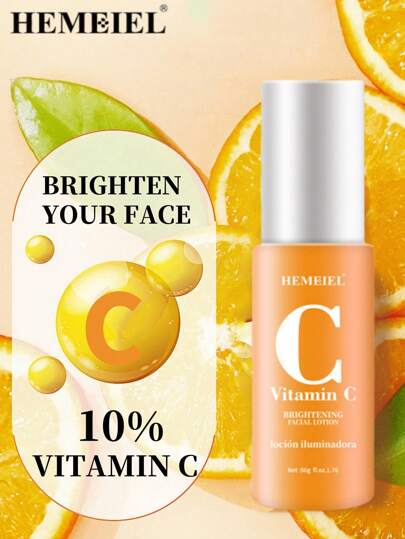 HEMEIEL لوشن فيتامين سي المنعش للبشرة الجافة وتضييق المسام - لوشن وجه ناعم للنساء والرجال - يخفف من الاحمرار والحكة الناتجة عن الجفاف