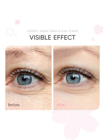 LAIKOU 1 قطعة كريم عيون من ياباني لايكو لتفتيح الهالات السوداء و الترطيب والتنوير للبشرة، مرطب وأساس العناية للعيون لجميع أنواع البشرة للنساء، الأم، الزوجة، الأخت، المراهقة، الصديقة
