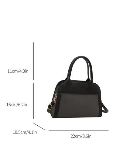 حقيبة يد محايدة للتنقل، حقيبة كتف متقاطعة بتصميم تلوين متعدد الألوان للنساء، سعة كبيرة ، حديثة و