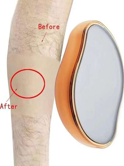 أداة إزالة الشعر اللطيفة القابلة لإعادة الاستخدام للساقين والذراعين والظهر، منزع شعر متنقل خفيف يعمل بلطف على البشرة